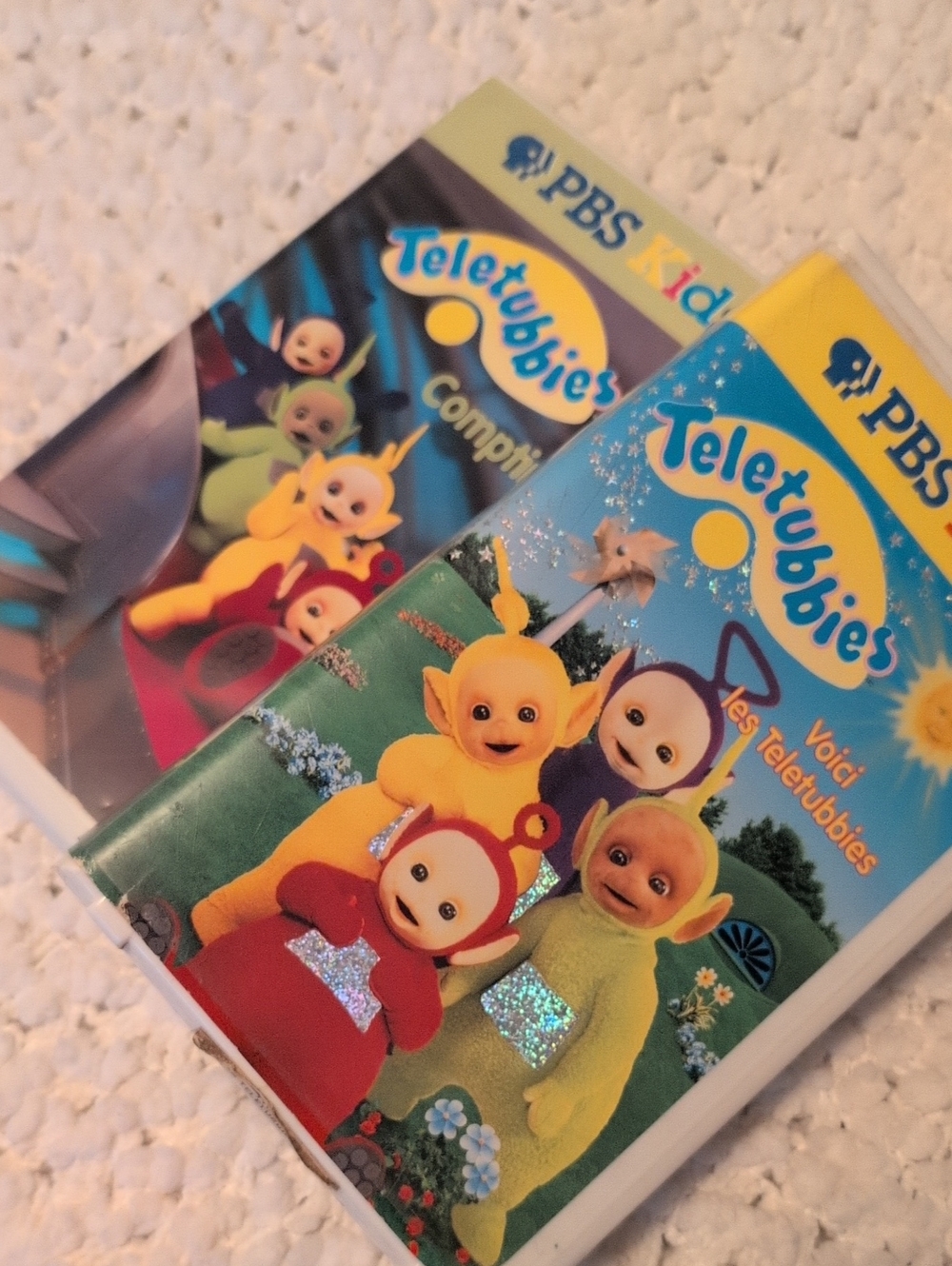 💛💜❤️💚 PBS Kids Teletubbies VHS Set - ( FRENCH ) ☀️